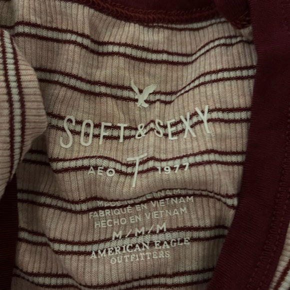 *2 for $22* American Eagle Soft and Sexy Ribbed Baby Tee - Picture 3 of 6